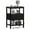 Black with 1 Fabric Drawer, variant on CONCETTA Small Night Stand with Charging Station, 1 Fabric Drawer, USB Ports and Outlets, Open Storage Shelf Bedside End Table for Bedroom, White