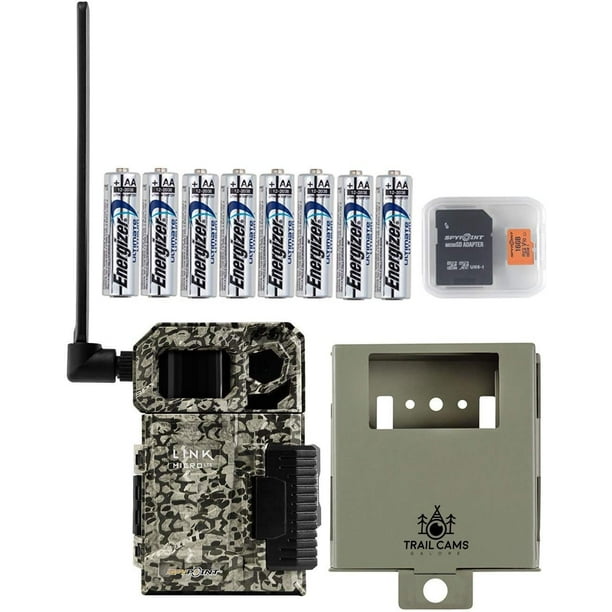 SPYPOINT LinkMicroLTE Cellular Trail Camera with Batteries, Micro SD