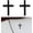 Black, variant on chasenew Metal Jesus Christ Cross Badge Stickers, 2.5"×1.8" Alloy 3D Individual Car Cross Sticker, Self Adhesive Scratch Covering Metal Cross Auto Emblem Decal for Car Body Fender Tail (Golden)