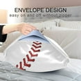 thumbnail image 5 of Baseball Laces Pillow Cases – Soft Breathable Pillowcase Covers – Machine Washable – Decor Giftsation Pillows for Sleeping - Standard Size 20''×26'', 5 of 7