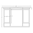 thumbnail image 3 of American Imaginations 52.25-in. W Wood Mirror Walnut AI-244, 3 of 4