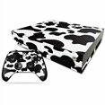 thumbnail image 2 of MightySkins Carbon Fiber Skin for Microsoft Xbox One X - Cow Print | Protective, Durable Textured Carbon Fiber Finish | Easy to Apply, Remove, and Change Styles | Made in The USA, 2 of 4