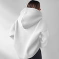 thumbnail image 4 of Womens Half Zip Hoodies With Long Sleeves Kangaroo Pocket Solid Color And Relaxed Pullover Styling For Casual Everyday Wear, 4 of 4