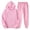 LL10-Pink, variant on Women's 2 PCS Outfits Hoodies and Sweatpants Suit Drawstring Elastic Waist Cuffed Sweatpants Sweatsuits Long Sleeve Pullover Jogger Sets with Pocket