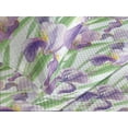 thumbnail image 3 of Ambesonne Floral Quilted Coverlet 3 Pcs, Irish Flowers Bloom Pattern, King Size, Pastel Purple and Lime Green, 3 of 4