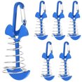 thumbnail image 1 of 6 Sets Fish Bone Shape Floor Nail Wind Rope Peg Buckle Fish Bone Tent Fixing Buckle, 1 of 9