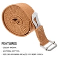 thumbnail image 4 of Raindrops Yoga Belt Fitness Tension Belt Beige Brown, 4 of 5