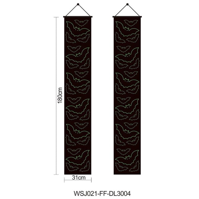 Becaristey Hang Unique Halloween Luminous Sign Anywhere Lightweight Durable Lightweight And Durable Polyester