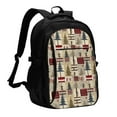 thumbnail image 1 of Easygdp Rustic Plaid Forest Lodge Mochila para Laptop de Viaje con Puerto USB, Mochila para Laptop con Puerto de Carga USB para Mujeres y Hombres, 1 of 7