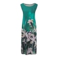 thumbnail image 4 of 2 Piece Dress Sets For Women Short Sleeve Round Neck Trend Midi Dresses Flower Graphic Print Elegant Going Out Summer Dresses, 4 of 6