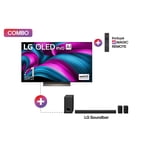 Pantalla Smart TV LG 55 pulgadas AI OLED evo C5 4K OLED55C5O + Soundbar S80TR