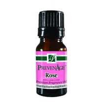 Rose Fragrance Oil 10 mL / .33 Oz Aromatic Premium Grade Scented Perfume Oil by PrevenAge Made in USA / FAST DELIVERY