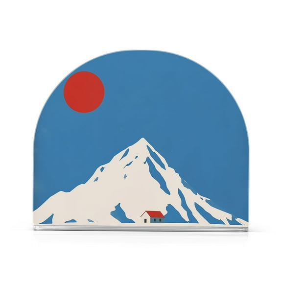 Yayeee Napkin Holder for Table Kitchen Paper Tissue Organization, Snow Mountain