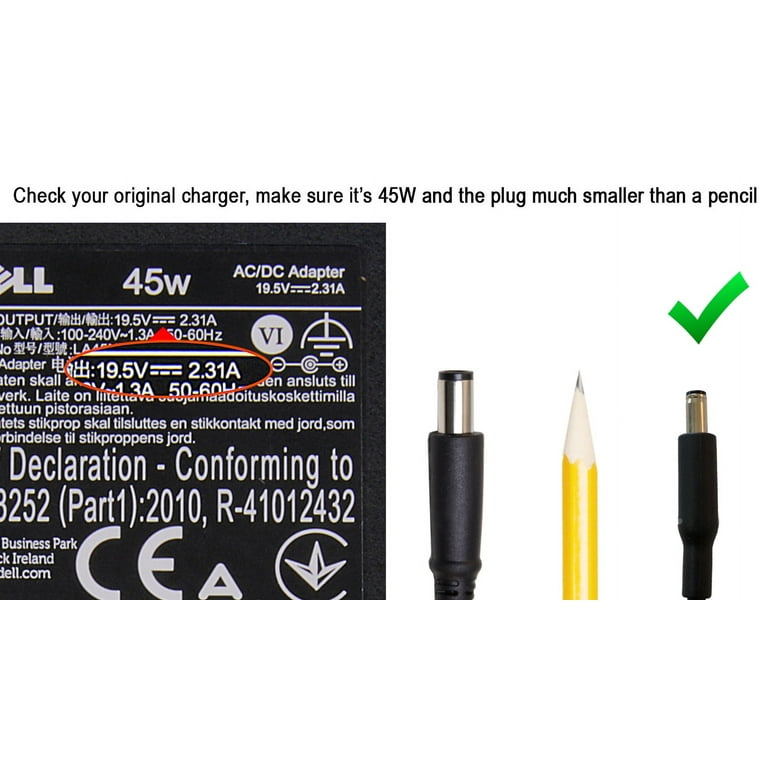 Dell XPS 12 9Q23 (P20S) 9Q33 (P20S) Laptop Charger AC