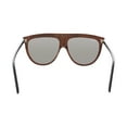thumbnail image 4 of GUCCI GG0732S 001 Aviator Acetate Black Shiny Black Grey 61mm Women's Sunglasses, 4 of 5