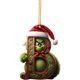 thumbnail image 3 of 2024 nuevo árbol de Navidad árbol de Navidad presente decoraciones para fiestas 26 letras adornos colgantes grinch verdes, 3 of 4