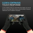 thumbnail image 5 of Uxcell Gloves Touch Screen Sticker Ultra High Sensitivity Flexible Carbon Fiber Ultra Thin Stickers Black, Pack of 30, 5 of 6
