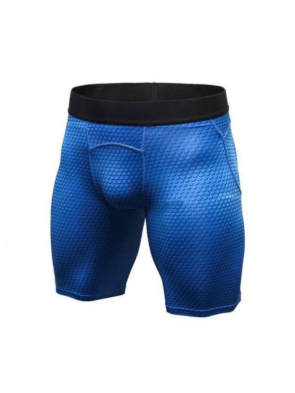 Mens Compression Boxer Shorts Base Layers Sports Briefs Skin Fit Gym Pants 