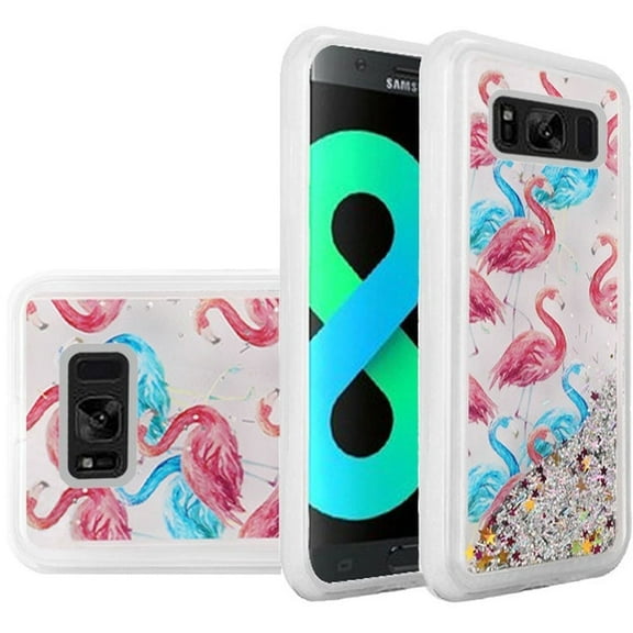 GSA Liquid Glitter Candy Flamingo Case For Samsung Galaxy S8 Plus