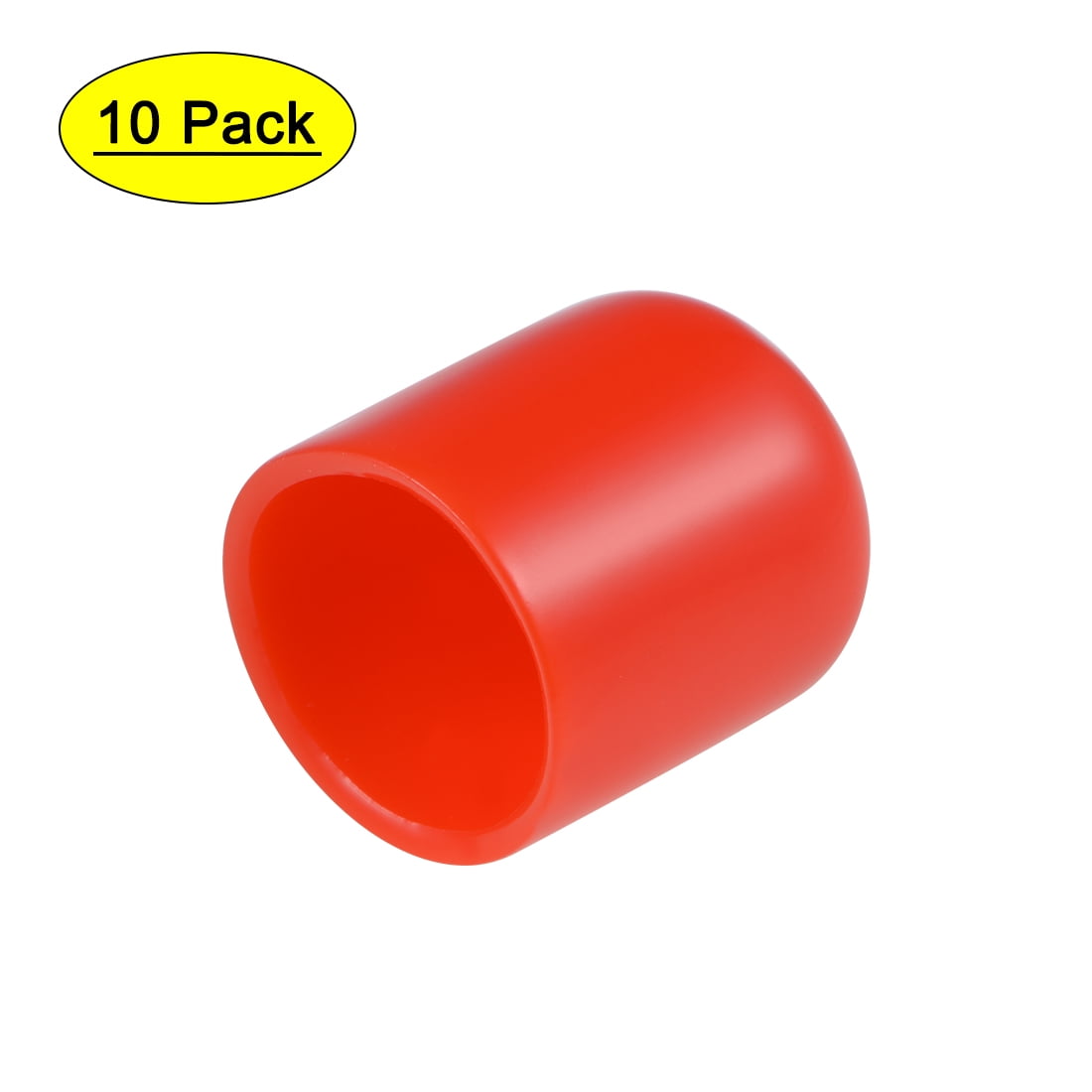 Uxcell 3/4-inch ID Red Screw Thread Protectors Vinyl End Caps 10 Pack