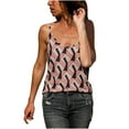 thumbnail image 1 of Tops de mujer Moda Casual Suelto Sin tirantes Floral Impreso Señoras Chaleco Tops Pompotops  lopia991250, 1 of 6
