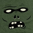 thumbnail image 2 of Popfunk Halloween Zombie Costume Unisex Adult Heather T Shirt, Military Green Heather, 2X-Large, 2 of 3