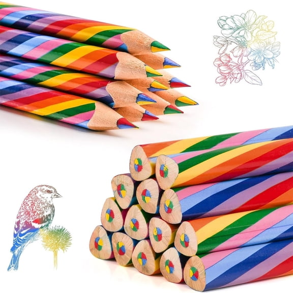 Orangide Colored Pencils with Sharpener 4-in-1 Drawing Pencils Set for Kids Adults Sketching Art Supplies Coloring Pencils School Supplies