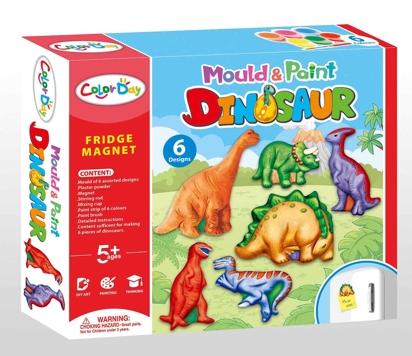Washable Kids Dinosaur Painting Kit