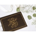 thumbnail image 5 of Darling Souvenir Personalized Engraved Laser Cut Wedding Guest Book Wooden Cover Sign-in Book Registry Guestbook Scrapbook-WT, 5 of 7