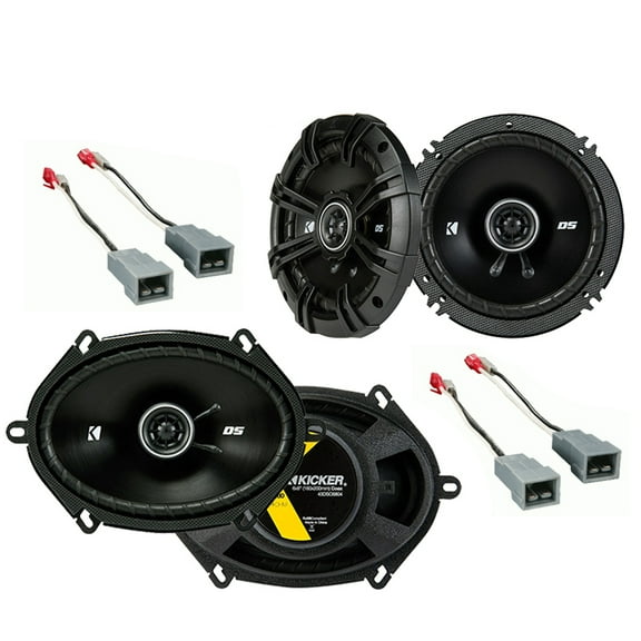 Fit Ford Bronco (Full Size) 1985-1986 Speaker Upgrade Kicker DSC65 DSC68 Package