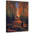 thumbnail image 1 of ArtWall ''Avenue of Poplars'' by Vincent Van Gogh Painting Print on Canvas, 1 of 1