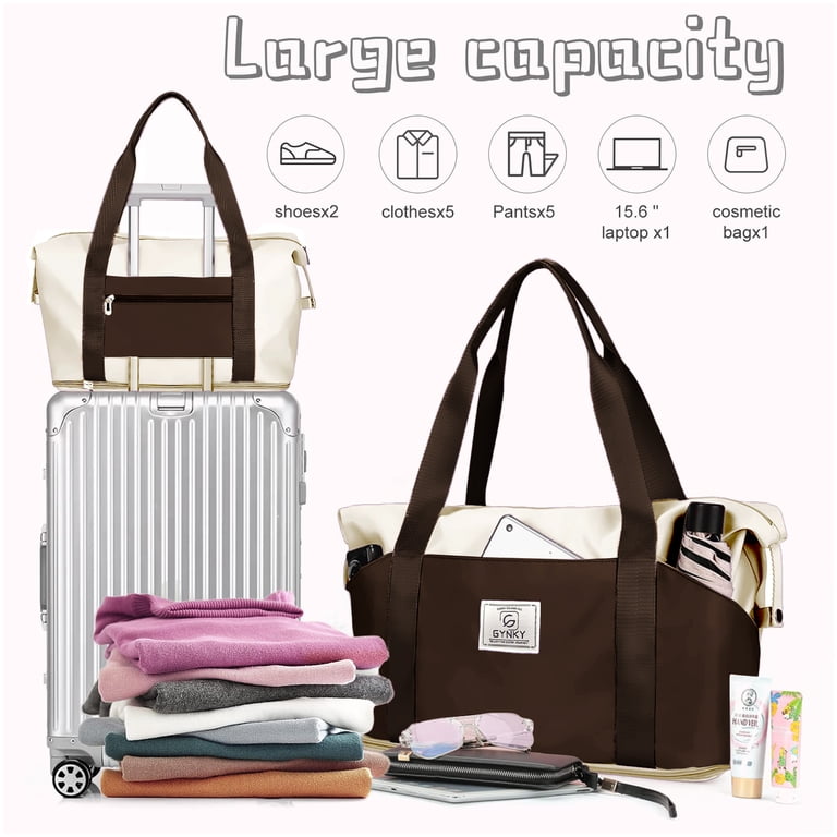 Gynky Travel Duffel Bag, Waterproof Expandable Carry-On photo 4