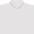 thumbnail image 2 of Real 14kt Yellow Gold 2.25mm Regular Rope Chain; 16 inch; Lobster Clasp; for Adults and Teens; for Women and Men, 2 of 5