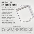 thumbnail image 3 of Made In Cookware - Square Baking Dish - Navy Rim - Hand Crafted Porcelain - Professional Bakeware - Crafted in France, 3 of 7