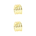 thumbnail image 1 of Matsuzay Servilleta de moda para restaurante en casa, anillo de Metal, decoración de para banquetes de fiesta, servilletas portátiles en forma Oro 2Conjunto, 1 of 6