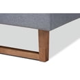 thumbnail image 6 of Baxton Studio Rina Modern and Contemporary Dark Grey Fabric Upholstered and Ash Walnut Brown Finished Wood Queen Size, 6 of 7
