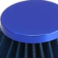 thumbnail image 2 of Filtro de aire universal para motocicleta, limpiador de aire de admisión de alto flujo, lavable para reacondicionamiento de motocicletas, 60mm/2,36 pulgadas, azul, 2 of 5