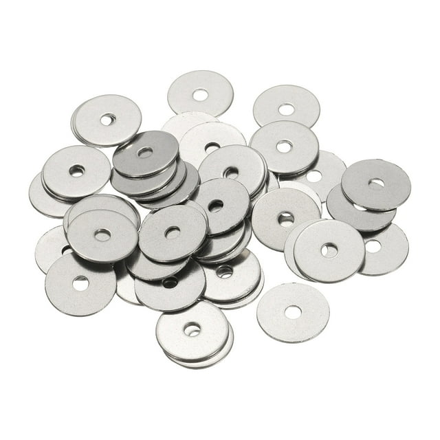 Uxcell Rondelles Plates, Matériel en Acier Inoxydable 304 Rondelle Assortie, Adapté pour Boulons Vis Usage Industriel 20 x 4 x 1 mm 50