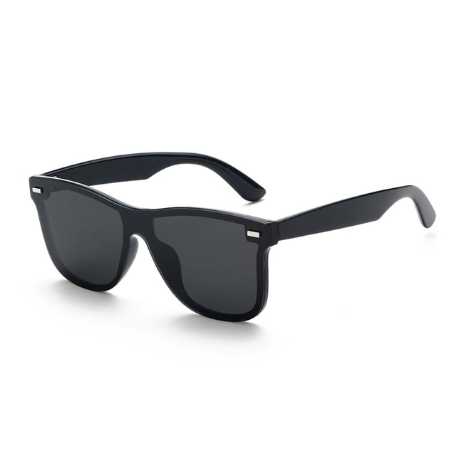 Gafas de sol, gafas de sol sin montura con espejo y lente reflectante de una pieza, gafas de sol polarizadas Gafas de sol para conducir