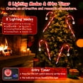 thumbnail image 5 of iMounTEK 12 Pack Solar Candy Cane Lights Outdoor Christmas Decorations, 8 Modes Xmas Decorations for Garden Yard Decor Holiday Gift, 5 of 10