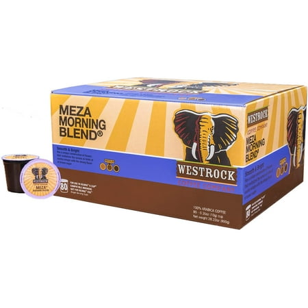 Westrock Coffee Company Meza Morning Blend Best Medium Roast Gourmet Single Serve Cup 80