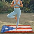 thumbnail image 5 of XYZCANDO Puerto Rico Flag Palm Tree Print Sweatproof Car Seat Towel Cover for Travel Gym, Non-Slip Keeps Upholstery Clean Towel Car Seat Cover, 5 of 11