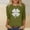 A955 Army Green, variant on St. Patrick's Day T-Shirt for Women Glitter Texture Shamrock Clover Graphic Crewneck Long Sleeve Loose Fit Soft Festive Holiday Graphic Tee Top