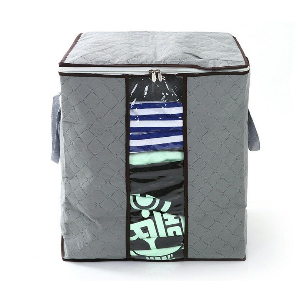 TSV 4/3/2/1Pcs Foldable Clothes Blanket Quilt Closet Sweater Storage
