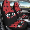 thumbnail image 4 of Uorisanigo Cute Ladybug Car Seat Covers Breathable Front Seat Cover Anti-Slip Back Fabric Waterproof Car Seat Cover Easy to Install Universal for Cars Truck SUV Van, 4 of 7