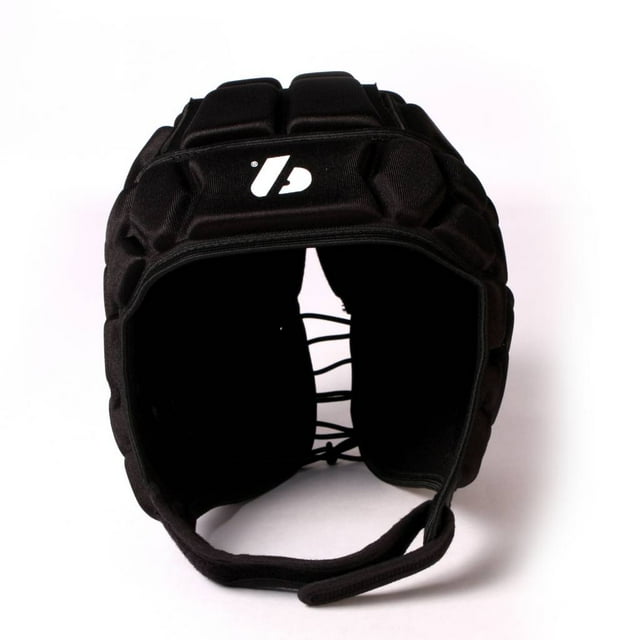 Barnett Heat Pro Helmet - Soft Padded Headgear - Rugby -Flag Football - Youth & Adult Sizing 7 on 7-7v7 Soft Shell- Epilepsy Head Fall Protection (Black)