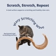 thumbnail image 4 of TRIXIE Wavy 1-Level 7-in Sisal & Plush Cat Scratching Surface, Brown, 4 of 6