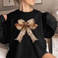 thumbnail image 2 of Rbaofujie Chandails Légers pour Femmes Mode Féminine T-Shirt à Manches Longues Col Rond Imprimé Blouse Ample Chandails en Molleton Sans Capuche Graphiques Noirs pour Femmes, 2 of 4