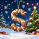 thumbnail image 4 of Adornos colgantes de acrílico con 26 letras para árbol de Navidad | Colgantes navideños duraderos con gorros de Papá Noel | Decoración navideña para escribir en casa, oficina, jardín o fiesta, 4 of 7