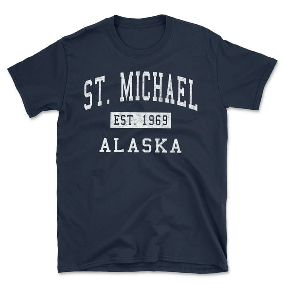 St. Michael Alaska Classic Established Men's Cotton T-Shirt